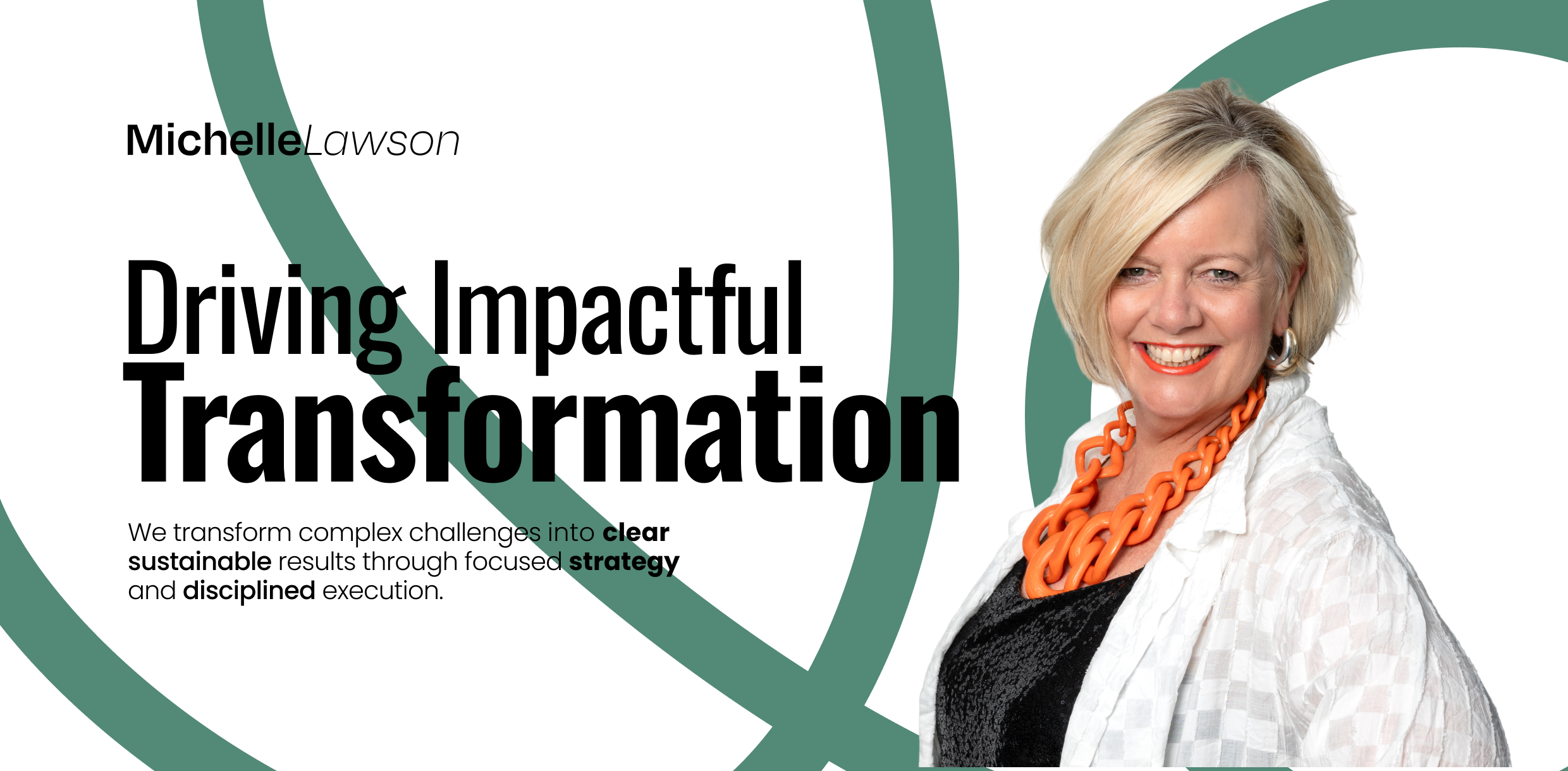 Michelle Lawson brand identity cover — Transformation Strategy Leader